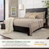 image:imagePure Bamboo California King Sheets Genuine 100 Organic Viscose Derived from Bamboo Bed Sheet Set Soft amp Cooling Double Stitching 2 Year Quality Promise California King SandSand