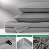 image:imagePure Bamboo California King Sheets Genuine 100 Organic Viscose Derived from Bamboo Bed Sheet Set Soft amp Cooling Double Stitching 2 Year Quality Promise California King SandStone Grey