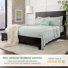 image:imagePure Bamboo California King Sheets Genuine 100 Organic Viscose Derived from Bamboo Bed Sheet Set Soft amp Cooling Double Stitching 2 Year Quality Promise California King SandSea Glass