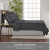 image:imagePure Bamboo California King Sheets Genuine 100 Organic Viscose Derived from Bamboo Bed Sheet Set Soft amp Cooling Double Stitching 2 Year Quality Promise California King SandCharcoal
