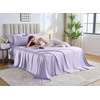 image:imagePure Bamboo California King Sheets Genuine 100 Organic Viscose Derived from Bamboo Bed Sheet Set Soft amp Cooling Double Stitching 2 Year Quality Promise California King SandLavender