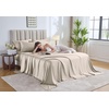 image:imagePure Bamboo California King Sheets Genuine 100 Organic Viscose Derived from Bamboo Bed Sheet Set Soft amp Cooling Double Stitching 2 Year Quality Promise California King SandCreme