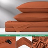 image:imagePure Bamboo California King Sheets Genuine 100 Organic Viscose Derived from Bamboo Bed Sheet Set Soft amp Cooling Double Stitching 2 Year Quality Promise California King SandTerracotta
