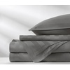 image:imagePure Bamboo California King Sheets Genuine 100 Organic Viscose Derived from Bamboo Bed Sheet Set Soft amp Cooling Double Stitching 2 Year Quality Promise California King SandJacquard Stone