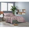 image:imagePure Bamboo California King Sheets Genuine 100 Organic Viscose Derived from Bamboo Bed Sheet Set Soft amp Cooling Double Stitching 2 Year Quality Promise California King SandDusty Pink