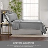image:imagePure Bamboo California King Sheets Genuine 100 Organic Viscose Derived from Bamboo Bed Sheet Set Soft amp Cooling Double Stitching 2 Year Quality Promise California King SandStone Grey