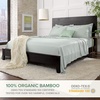 image:imagePure Bamboo California King Sheets Genuine 100 Organic Viscose Derived from Bamboo Bed Sheet Set Soft amp Cooling Double Stitching 2 Year Quality Promise California King SandSea Glass