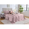image:imagePure Bamboo California King Sheets Genuine 100 Organic Viscose Derived from Bamboo Bed Sheet Set Soft amp Cooling Double Stitching 2 Year Quality Promise California King SandDusty Pink