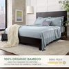 image:imagePure Bamboo California King Sheets Genuine 100 Organic Viscose Derived from Bamboo Bed Sheet Set Soft amp Cooling Double Stitching 2 Year Quality Promise California King SandSterling Blue