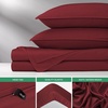 image:imagePure Bamboo California King Sheets Genuine 100 Organic Viscose Derived from Bamboo Bed Sheet Set Soft amp Cooling Double Stitching 2 Year Quality Promise California King SandMerlot