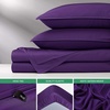 image:imagePure Bamboo California King Sheets Genuine 100 Organic Viscose Derived from Bamboo Bed Sheet Set Soft amp Cooling Double Stitching 2 Year Quality Promise California King SandPurple