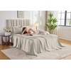 image:imagePure Bamboo California King Sheets Genuine 100 Organic Viscose Derived from Bamboo Bed Sheet Set Soft amp Cooling Double Stitching 2 Year Quality Promise California King SandBirch