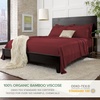 image:imagePure Bamboo California King Sheets Genuine 100 Organic Viscose Derived from Bamboo Bed Sheet Set Soft amp Cooling Double Stitching 2 Year Quality Promise California King SandMerlot
