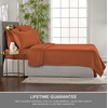image:imagePure Bamboo California King Sheets Genuine 100 Organic Viscose Derived from Bamboo Bed Sheet Set Soft amp Cooling Double Stitching 2 Year Quality Promise California King SandTerracotta