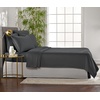 image:imagePure Bamboo California King Sheets Genuine 100 Organic Viscose Derived from Bamboo Bed Sheet Set Soft amp Cooling Double Stitching 2 Year Quality Promise California King SandCharcoal