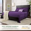 image:imagePure Bamboo California King Sheets Genuine 100 Organic Viscose Derived from Bamboo Bed Sheet Set Soft amp Cooling Double Stitching 2 Year Quality Promise California King SandPurple