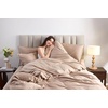 image:imagePure Bamboo Duvet Insert King Size 106x92 in  Ultra Soft Quilted Duvet Insert with 8 Corner amp Side Loops Double Stitching Satin Piping  Luxuriously Soft King LightweightQueen Lightweight