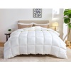 image:imagePure Bamboo Duvet Insert King Size 106x92 in  Ultra Soft Quilted Duvet Insert with 8 Corner amp Side Loops Double Stitching Satin Piping  Luxuriously Soft King LightweightKing Heavyweight
