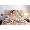image:imagePure Bamboo Duvet Insert King Size 106x92 in  Ultra Soft Quilted Duvet Insert with 8 Corner amp Side Loops Double Stitching Satin Piping  Luxuriously Soft King LightweightKing Lightweight