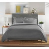 image:imageQueen Duvet Cover by Pure Bamboo 3 Piece Set Genuine 100 Organic Viscose Derived from Bamboo Luxuriously Soft and Cooling 2 Pillowcases Queen Silver PearlJacquard Stone