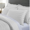 image:imageQueen Duvet Cover by Pure Bamboo 3 Piece Set Genuine 100 Organic Viscose Derived from Bamboo Luxuriously Soft and Cooling 2 Pillowcases Queen Silver PearlJacquard White