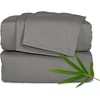 image:imagePure Bamboo California King Sheets Genuine 100 Organic Viscose Derived from Bamboo Bed Sheet Set Soft amp Cooling Double Stitching 2 Year Quality Promise California King SandGraphite