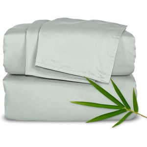 image:imagePure Bamboo California King Sheets Genuine 100 Organic Viscose Derived from Bamboo Bed Sheet Set Soft amp Cooling Double Stitching 2 Year Quality Promise California King SandSea Glass