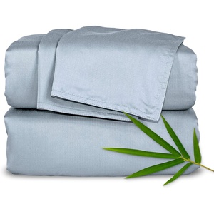 image:imagePure Bamboo California King Sheets Genuine 100 Organic Viscose Derived from Bamboo Bed Sheet Set Soft amp Cooling Double Stitching 2 Year Quality Promise California King SandSterling Blue