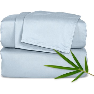 image:imagePure Bamboo California King Sheets Genuine 100 Organic Viscose Derived from Bamboo Bed Sheet Set Soft amp Cooling Double Stitching 2 Year Quality Promise California King SandGlacier