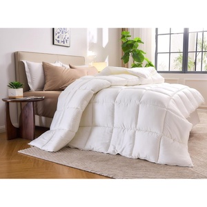 image:imagePure Bamboo Duvet Insert King Size 106x92 in  Ultra Soft Quilted Duvet Insert with 8 Corner amp Side Loops Double Stitching Satin Piping  Luxuriously Soft King LightweightQueen Heavyweight