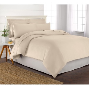 image:imageQueen Duvet Cover by Pure Bamboo 3 Piece Set Genuine 100 Organic Viscose Derived from Bamboo Luxuriously Soft and Cooling 2 Pillowcases Queen Silver PearlAlmond