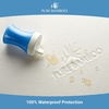 image:imageTwin Mattress Protector by PURE BAMBOO Waterproof  Viscose Derived from Bamboo Breathable Noiseless Mattress Cover Protects Against Moisture Spills Stains TwinCrib
