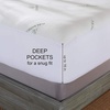 image:imageTwin Mattress Protector by PURE BAMBOO Waterproof  Viscose Derived from Bamboo Breathable Noiseless Mattress Cover Protects Against Moisture Spills Stains TwinKing