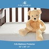 image:imageTwin Mattress Protector by PURE BAMBOO Waterproof  Viscose Derived from Bamboo Breathable Noiseless Mattress Cover Protects Against Moisture Spills Stains TwinCrib