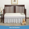 image:imageTwin Mattress Protector by PURE BAMBOO Waterproof  Viscose Derived from Bamboo Breathable Noiseless Mattress Cover Protects Against Moisture Spills Stains TwinCrib