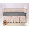 image:imageCrib Fitted Sheet by Pure Bamboo  Genuine 100 Organic Viscose Derived from Bamboo Luxuriously Soft Ultimate Cooling Fits Standard Size Crib Mattress PinkStone Grey