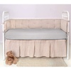 image:imageCrib Fitted Sheet by Pure Bamboo Genuine 100 Organic Viscose Derived from Bamboo Luxuriously Soft Ultimate Cooling Fits Standard Size Crib Mattress IvorySilver Pearl