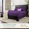 image:imageQueen Pillowcases by Pure Bamboo Genuine 100 Organic Viscose Derived from Bamboo Luxuriously Soft amp Cooling Double Stitching Envelope Closure 2 Queen Pillowcases StripesPurple