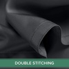 image:imageQueen Pillowcases by Pure Bamboo Genuine 100 Organic Viscose Derived from Bamboo Luxuriously Soft amp Cooling Double Stitching Envelope Closure 2 Queen Pillowcases StripesCharcoal