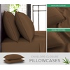 image:imageQueen Pillowcases by Pure Bamboo Genuine 100 Organic Viscose Derived from Bamboo Luxuriously Soft amp Cooling Double Stitching Envelope Closure 2 Queen Pillowcases StripesCoconut Husk