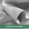 image:imageQueen Pillowcases by Pure Bamboo Genuine 100 Organic Viscose Derived from Bamboo Luxuriously Soft amp Cooling Double Stitching Envelope Closure 2 Queen Pillowcases StripesSilver Pearl