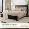 image:imageQueen Pillowcases by Pure Bamboo Genuine 100 Organic Viscose Derived from Bamboo Luxuriously Soft amp Cooling Double Stitching Envelope Closure 2 Queen Pillowcases StripesSand
