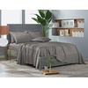 image:imageQueen Pillowcases by Pure Bamboo Genuine 100 Organic Viscose Derived from Bamboo Luxuriously Soft amp Cooling Double Stitching Envelope Closure 2 Queen Pillowcases StripesGraphite