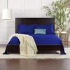 image:imageQueen Pillowcases by Pure Bamboo Genuine 100 Organic Viscose Derived from Bamboo Luxuriously Soft amp Cooling Double Stitching Envelope Closure 2 Queen Pillowcases StripesCobalt Blue
