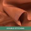 image:imageQueen Pillowcases by Pure Bamboo Genuine 100 Organic Viscose Derived from Bamboo Luxuriously Soft amp Cooling Double Stitching Envelope Closure 2 Queen Pillowcases StripesTerracotta
