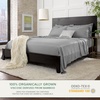 image:imageQueen Pillowcases by Pure Bamboo Genuine 100 Organic Viscose Derived from Bamboo Luxuriously Soft amp Cooling Double Stitching Envelope Closure 2 Queen Pillowcases StripesStone Grey