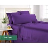 image:imageQueen Pillowcases by Pure Bamboo Genuine 100 Organic Viscose Derived from Bamboo Luxuriously Soft amp Cooling Double Stitching Envelope Closure 2 Queen Pillowcases StripesPurple