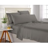 image:imageQueen Pillowcases by Pure Bamboo Genuine 100 Organic Viscose Derived from Bamboo Luxuriously Soft amp Cooling Double Stitching Envelope Closure 2 Queen Pillowcases StripesGraphite