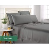 image:imageQueen Pillowcases by Pure Bamboo Genuine 100 Organic Viscose Derived from Bamboo Luxuriously Soft amp Cooling Double Stitching Envelope Closure 2 Queen Pillowcases StripesStone Grey
