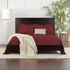 image:imageQueen Pillowcases by Pure Bamboo Genuine 100 Organic Viscose Derived from Bamboo Luxuriously Soft amp Cooling Double Stitching Envelope Closure 2 Queen Pillowcases StripesMerlot
